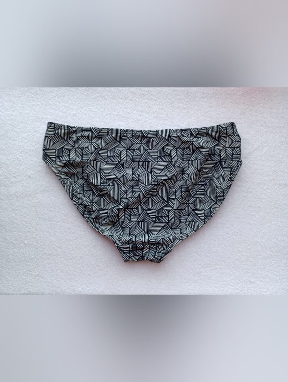 Athleta Black Geometric Strappy Hipster Bikini Bottom, Size S - Picture 9 of 15